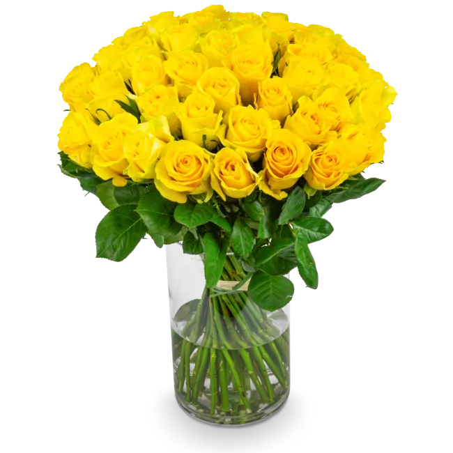 Bouquet of yellow roses